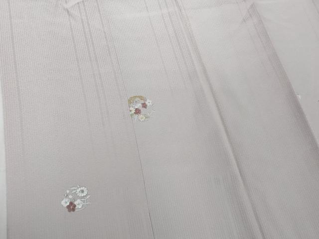 平和屋着物∞極上　道中着　ロング丈　刺繍　花丸文　桜色地　金銀糸　逸品　未使用　DZAB4464kh6