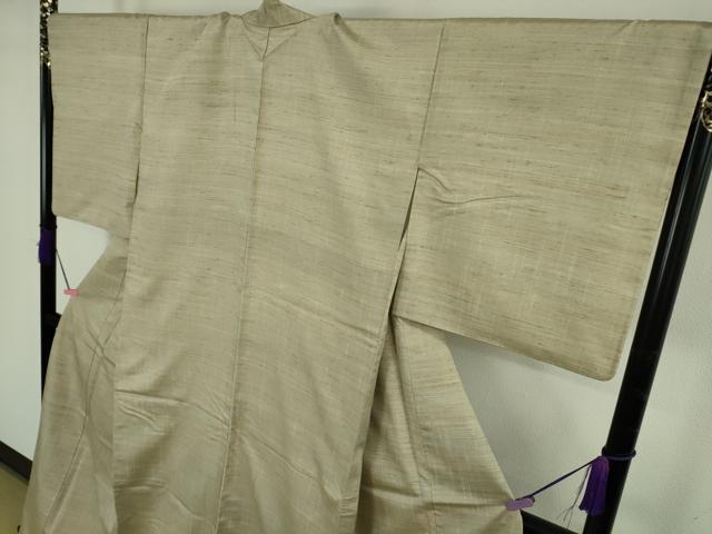 平和屋着物●極上　紅花紬　米沢　紅百彩　渡源織物謹製　証紙付き　逸品　DZAB4469kh6