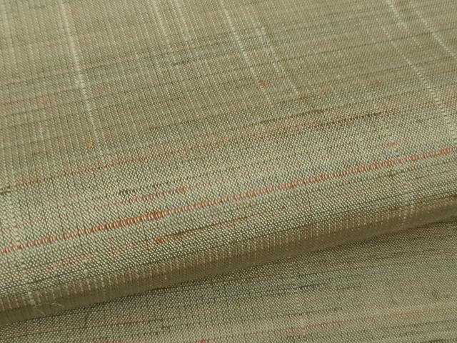 平和屋着物●極上　紅花紬　米沢　紅百彩　渡源織物謹製　証紙付き　逸品　DZAB4469kh6