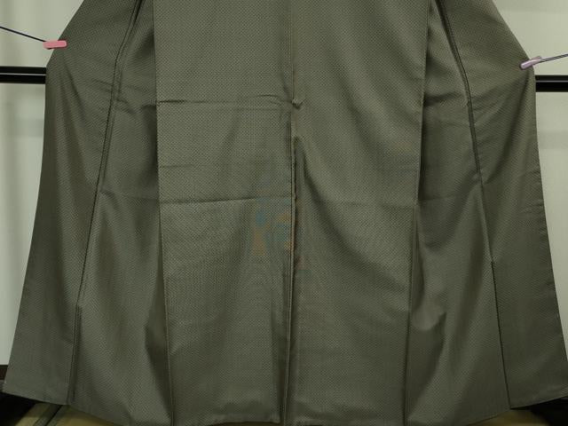 平和屋本店●超希少　本場黄八丈　黒八丈　たつみ綾　紬　逸品　DZAB4484kh6