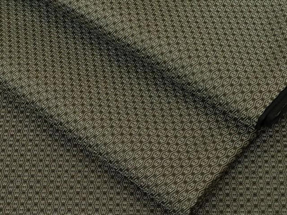 平和屋本店●超希少　本場黄八丈　黒八丈　たつみ綾　紬　逸品　DZAB4484kh6
