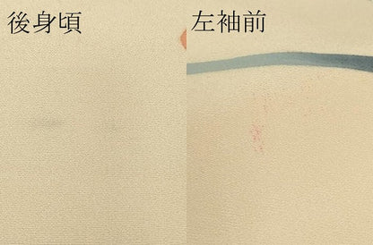 平和屋着物●極上　本加賀友禅作家　成竹登茂男　訪問着　枝花文　肌色地　暈し染め　逸品　DZAB4488kh6