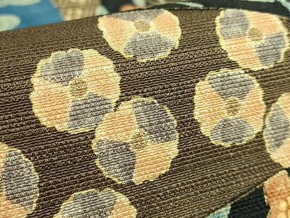 平和屋着物●極上　摺型友禅　京都　多ち花　つけ帯　切り嵌め花文　逸品　DZAB4532kh6