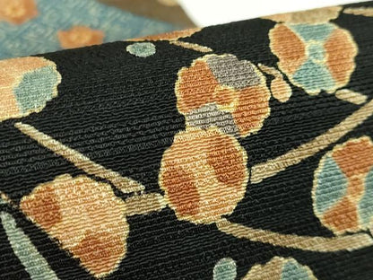 平和屋着物●極上　摺型友禅　京都　多ち花　つけ帯　切り嵌め花文　逸品　DZAB4532kh6