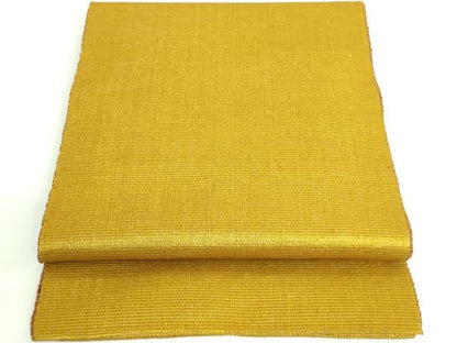 平和屋着物●極上　本場黄八丈　紬　八寸名古屋帯　一重帯　逸品　DZAB4540kh6