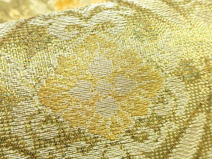 平和屋着物●極上　創業280年　誉田屋源兵衛　六通柄袋帯　七宝花文　純金　逸品　DZAB4543kh6