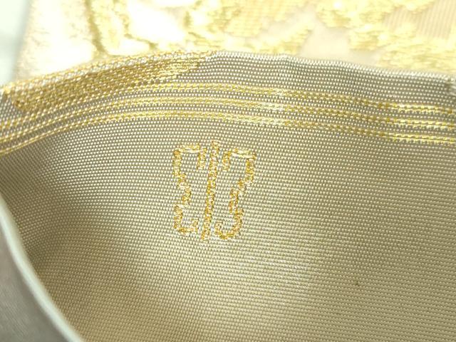 平和屋着物●極上　西陣　川島織物　六通柄　本袋帯　宝相華　金糸　逸品　DZAB4564kh6