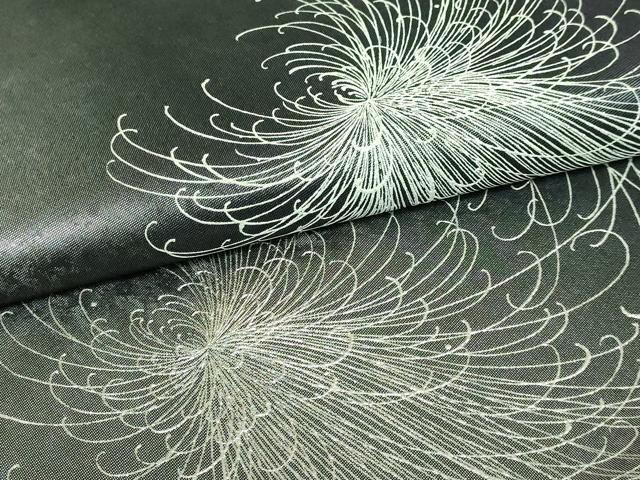 平和屋着物●極上　太鼓柄袋帯　乱菊　銀彩　引箔　さが美扱い　逸品　DZAB4565kh6