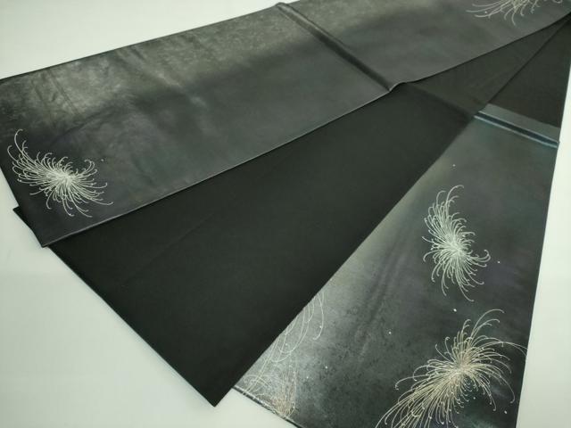 平和屋着物●極上　太鼓柄袋帯　乱菊　銀彩　引箔　さが美扱い　逸品　DZAB4565kh6