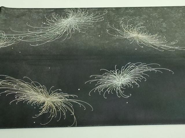 平和屋着物●極上　太鼓柄袋帯　乱菊　銀彩　引箔　さが美扱い　逸品　DZAB4565kh6