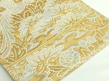 平和屋本店●極上　龍村美術織物　たつむら　六通柄袋帯　雅園花鳥文　金銀糸　逸品　DZAB4583kh6