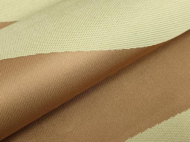 平和屋着物●極上　世界的人形師　辻村寿三郎　ジュサブロー　六通柄袋帯　抽象文様　枇杷茶色地　逸品　DZAB4596kh6