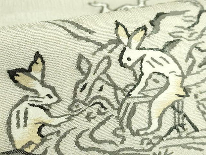 平和屋本店＊極上 夏物 太鼓柄袋帯 鳥獣戯画 金糸 ますいわ屋扱い 逸品 DZAB4600kh6