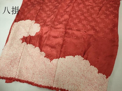 平和屋本店●最高級 本疋田絞り 振袖 仮絵羽 松坂屋調製 染織名作展  駒刺繍 絢爛絞繍御所車文様 金糸 上代200万 共箱付き 逸品DZAB4612kh6