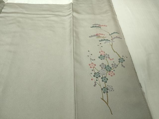 平和屋本店●極上　中国三大刺繍 汕頭刺繍　スワトウ刺繍　総刺繍　人物風景花文　薄色地　暈し染め　鬼しぼ縮緬　金糸　逸品　DZAB4617kh6