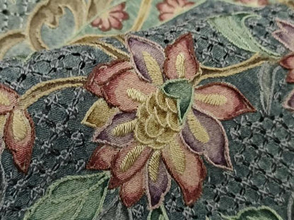 平和屋本店●極上　中国三大刺繍　スワトウ刺繍　汕頭刺繍　総刺繍　訪問着　花鳥文　逸品　DZAB4619kh6