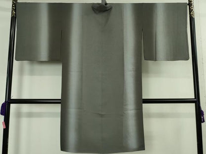 平和屋着物∞極上　道中着　ロング丈　お召地　花地紋　暈し染め　逸品　DZAB4639kh6