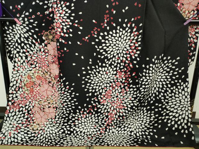 平和屋着物●極上　振袖　花尽くし　金彩　銀通し地　逸品　DZAB4641kh6