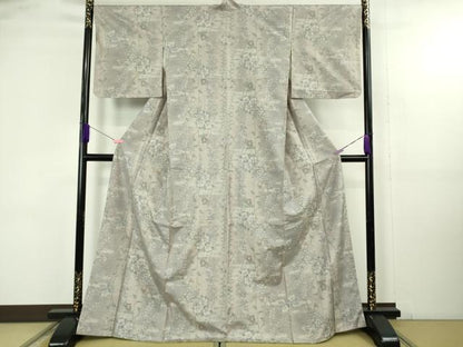 平和屋着物●極上　都喜ヱ門　本場大島紬　総絣　枝花文　藤絹織物謹製　逸品　DZAB4653kh6