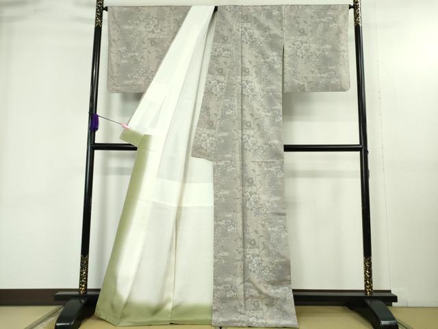 平和屋着物●極上　都喜ヱ門　本場大島紬　総絣　枝花文　藤絹織物謹製　逸品　DZAB4653kh6