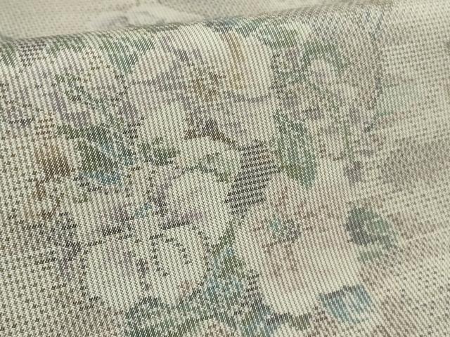 平和屋着物●極上　都喜ヱ門　本場大島紬　総絣　枝花文　藤絹織物謹製　逸品　DZAB4653kh6