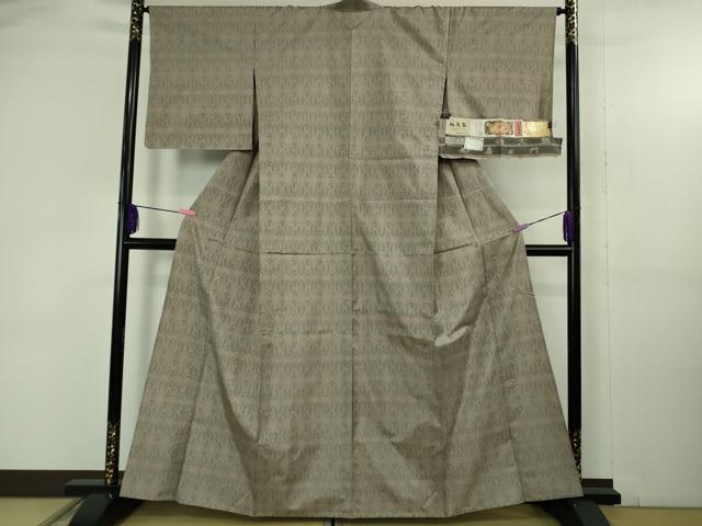 平和屋着物▽極上 都喜ヱ門 本場大島紬 単衣 紬萬葉 輝く装い 藤絹織物謹製 証紙付き 逸品 DZAB4654kh6