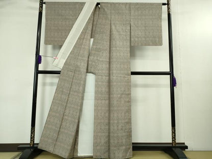 平和屋着物▽極上 都喜ヱ門 本場大島紬 単衣 紬萬葉 輝く装い 藤絹織物謹製 証紙付き 逸品 DZAB4654kh6