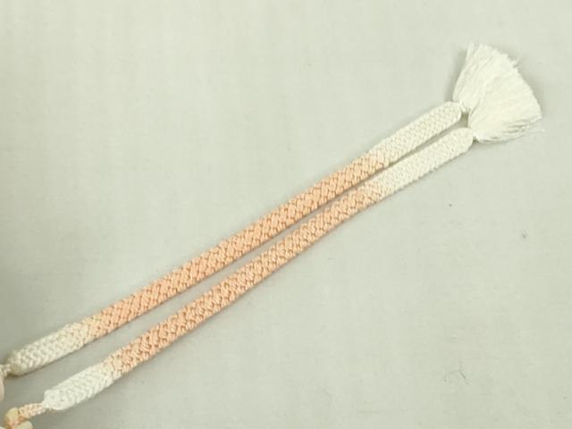 平和屋着物∞極上　羽織　お召地　草花間道　羽織紐付き　逸品　DZAB4659kh6
