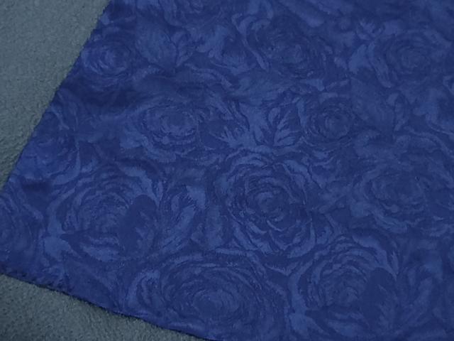 平和屋着物∞極上　和装コート　道中着　ロング丈　暈し染め　鬼しぼ縮緬　羽裏・薔薇　つけ衿付き　逸品　DZAB4662kh6