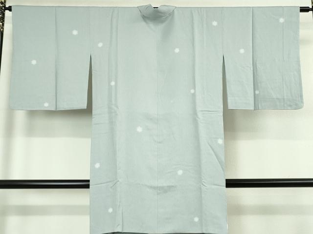 平和屋着物∞極上　道中着　ロング丈　鹿の子丸文　淡藤色地　逸品　DZAB4663kh6