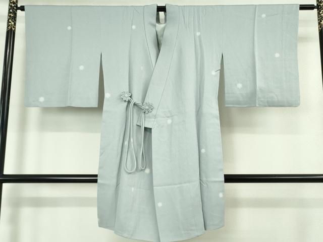 平和屋着物∞極上　道中着　ロング丈　鹿の子丸文　淡藤色地　逸品　DZAB4663kh6