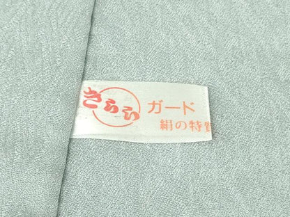 平和屋着物∞極上　道中着　ロング丈　鹿の子丸文　淡藤色地　逸品　DZAB4663kh6