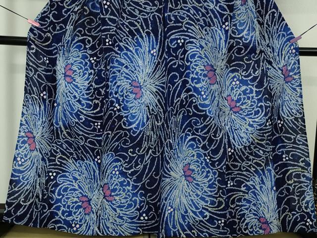 平和屋着物∴極上 夏物 浴衣 有松鳴海絞り 乱菊 暈し染め 綿 逸品 DZAB4672kh6