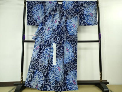 平和屋着物∴極上 夏物 浴衣 有松鳴海絞り 乱菊 暈し染め 綿 逸品 DZAB4672kh6