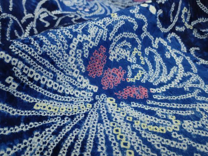 平和屋着物∴極上 夏物 浴衣 有松鳴海絞り 乱菊 暈し染め 綿 逸品 DZAB4672kh6
