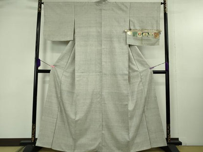 平和屋本店●極上　本場結城紬　重要無形文化財　100亀甲　総詰め　証紙付き　逸品　DZAB4676kh6