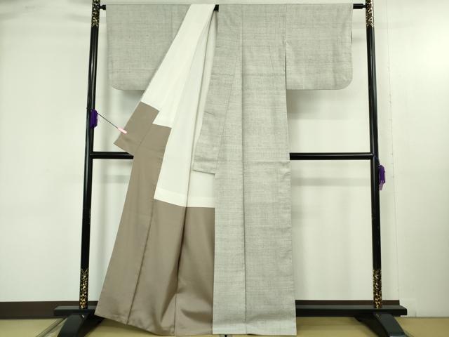 平和屋本店●極上　本場結城紬　重要無形文化財　100亀甲　総詰め　証紙付き　逸品　DZAB4676kh6