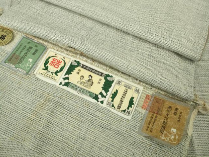 平和屋本店●極上　本場結城紬　重要無形文化財　100亀甲　総詰め　証紙付き　逸品　DZAB4676kh6