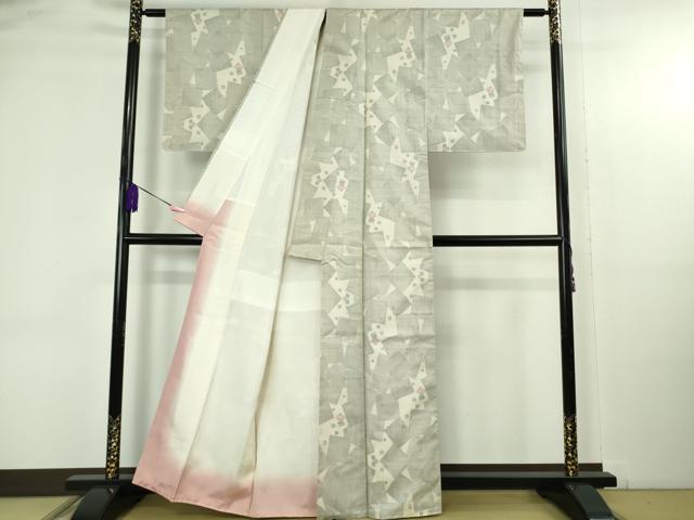 平和屋着物●極上　都喜ヱ門　本場大島紬　色紙風情　草木染　7マルキ　藤絹織物謹製　上代60万　証紙・紙タグ付き　逸品　DZAB4695kh6