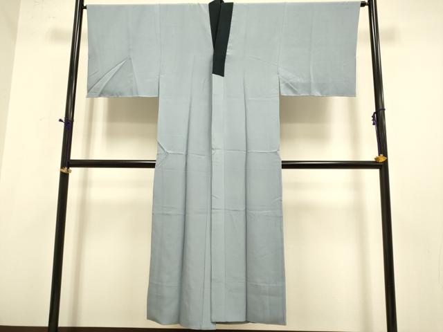 平和屋本店●希少　男性　本場筑前博多織 紬 アンサンブル 長襦袢(袷)・長羽織セット　羽裏・龍　虎　茶鼠色　証紙付き　逸品　DZAB4701kh6
