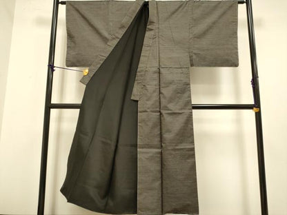 平和屋着物●極上　男性　本場大島紬　アンサンブル　長羽織　逸品　未使用　DZAB4702kh6