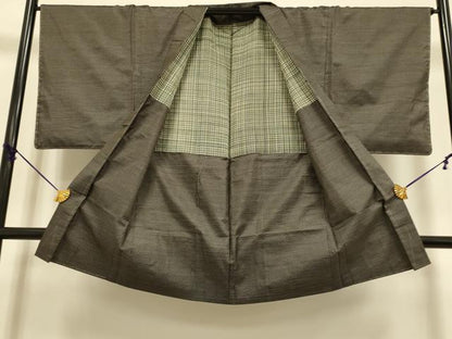 平和屋着物●極上　男性　本場大島紬　アンサンブル　長羽織　逸品　未使用　DZAB4702kh6