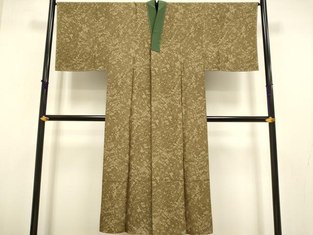 平和屋着物○極上 男性 本場大島紬 アンサンブル 長襦袢(無双仕立て