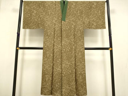 平和屋着物●極上　男性 本場大島紬 アンサンブル 長襦袢(無双仕立て)・長羽織セット 100亀甲 総詰め 証紙付き　逸品　未使用　DZAB4704kh6