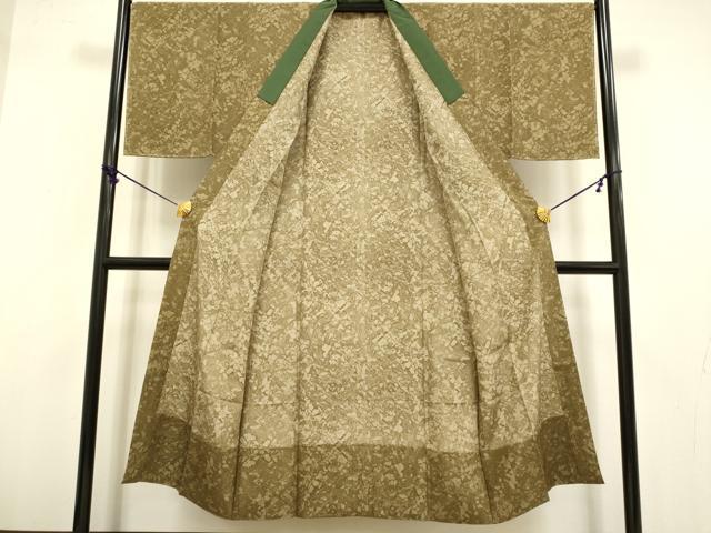 平和屋着物○極上 男性 本場大島紬 アンサンブル 長襦袢(無双仕立て