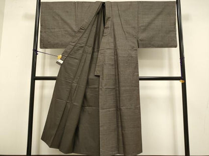 平和屋着物●極上 男性 本場大島紬 アンサンブル キングサイズ 長襦袢・長羽織セット 100亀甲 総詰め やまと誂製 逸品 未使用　DZAB4708kh6