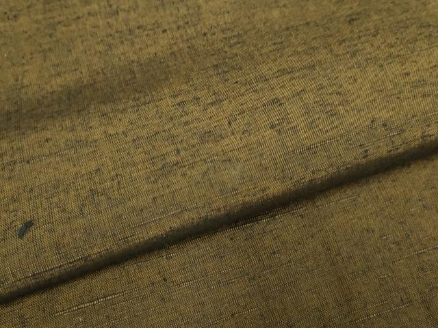 平和屋着物●極上　男性　紬　アンサンブル　長羽織　羽織・髭紬　憲法茶色　逸品　DZAB4710kh6