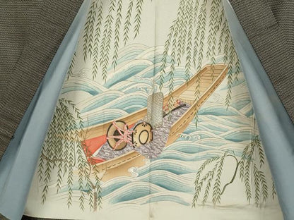平和屋着物●極上　男性　本場大島紬　アンサンブル　長羽織　100亀甲　総詰め　逸品　DZAB4713kh6