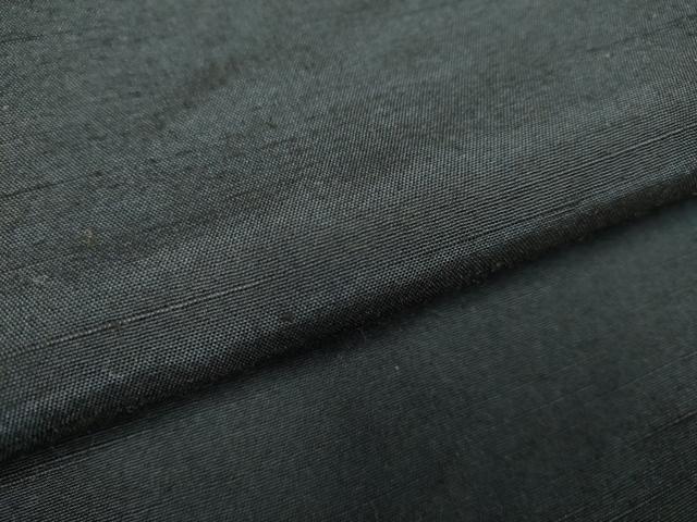 平和屋着物●極上　男性　紬　アンサンブル　長羽織　色無地　濃い藍鉄色　逸品　DZAB4717kh6