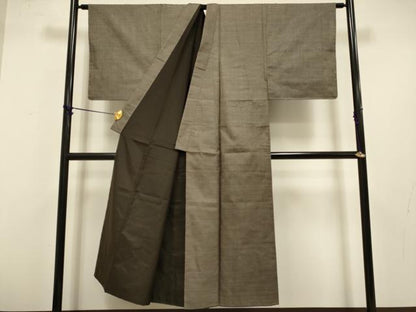 平和屋着物●極上　男性　本場大島紬 アンサンブル 長羽織　一元絣　平武則作　羽裏:伊勢海老・宝船　証紙付き　逸品　未使用　DZAB4721kh6